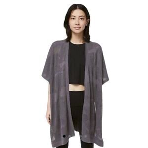 Lululemon NWT Find Your Light wrap camo OS Yoga Lightweight sweater Cardigan